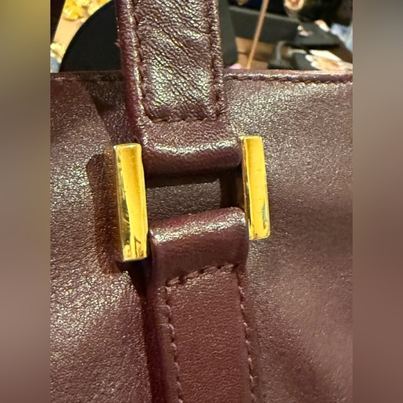 Etienne Aigner Ox Blood Leather Satchel Vintage Elegance Made in France 🇫🇷 - Picture 7 of 12